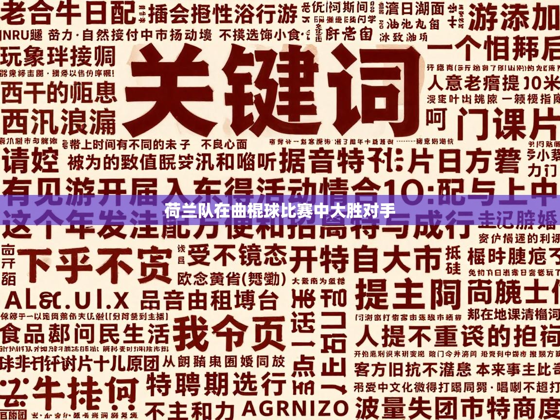 荷兰队在曲棍球比赛中大胜对手  第2张